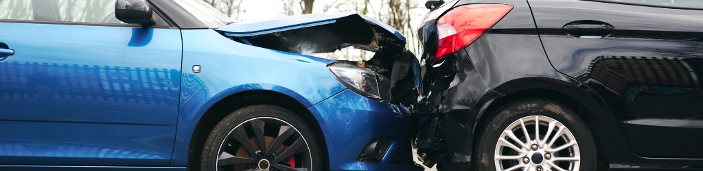 A rear end motorvehicle accident.